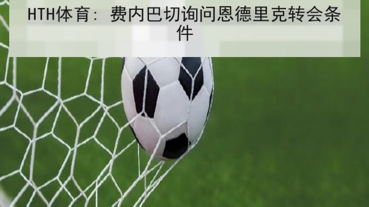 HTH体育: 费内巴切询问恩德里克转会条件